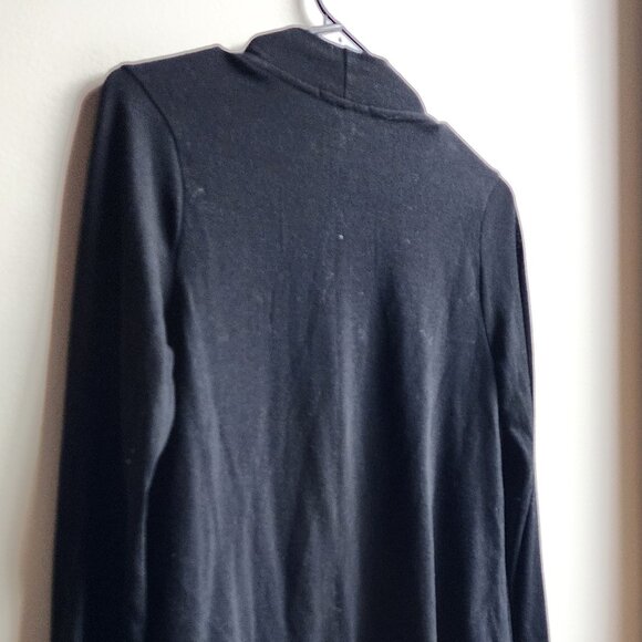 Ambiance Black Angled Open Cardigan Size Large - Picture 11 of 16